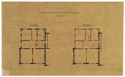 215028 Plattegrond van de woning van de geneesheer-directeur van het Stads- en Academisch Ziekenhuis (Catharijnesingel ...